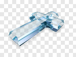 Сlipart Cross Cross Shape Crystal Church Glass 3d cut out BillionPhotos
