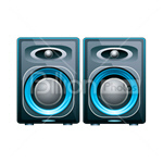 Сlipart Speakers Speaker Loudspeaker Audio Equipment Electronics Industry vector icon cut out BillionPhotos
