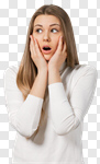 Сlipart Surprise Women Shock Human Face Cheerful photo cut out BillionPhotos