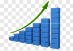 Сlipart Business Finance Graph Growth Chart 3d cut out BillionPhotos