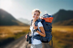 Сlipart woman adventure travel camping backpacker   BillionPhotos