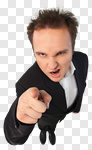 Сlipart Manager Furious Anger Bossy Displeased photo cut out BillionPhotos