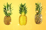 Сlipart pineapple ananas closeup half white   BillionPhotos