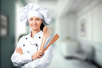 Сlipart diverse people kitchen stove sous chef african american chef woman   BillionPhotos