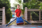 Сlipart backpack kid school jump boy   BillionPhotos