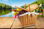 Сlipart picnic basket outdoor meal table   BillionPhotos