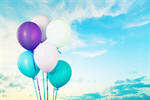 Сlipart balloon bunch white blue decoration fly   BillionPhotos
