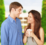 Сlipart Young couple Owner Facade Occupation Cheerful   BillionPhotos