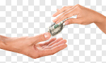 Сlipart Currency Giving Human Hand Exchanging Donation Box photo cut out BillionPhotos