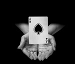 Сlipart card dark hand casino ace   BillionPhotos