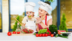 Сlipart Cooking couple snack woman kid meal   BillionPhotos