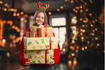 Сlipart christmas shopping gift woman pile   BillionPhotos
