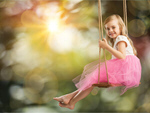 Сlipart Child Playground Little Girls Swing 2-3 Years   BillionPhotos