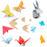 Сlipart origami paper craft made isolated   BillionPhotos