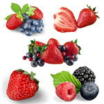 Сlipart food closeup isolated vegetarian strawberry   BillionPhotos