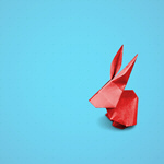 Сlipart rabbit origami paper background icon   BillionPhotos
