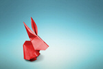 Сlipart rabbit origami paper background icon   BillionPhotos