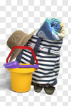 Сlipart Beach Beach Bag Isolated Toy Bag photo cut out BillionPhotos