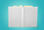 Сlipart book cover blank white open   BillionPhotos