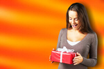 Сlipart surprise christmas gift girl present   BillionPhotos