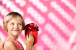 Сlipart surprise christmas gift girl present   BillionPhotos