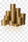 Сlipart Coin Currency Gold Stack Wealth photo cut out BillionPhotos