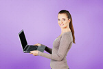 Сlipart woman laptop smile person looking   BillionPhotos