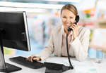 Сlipart Telephone Women Office Computer Business   BillionPhotos