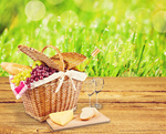 Сlipart Picnic Picnic Basket Basket Food Wine   BillionPhotos
