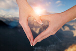 Сlipart hand heart love shape forest   BillionPhotos
