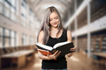 Сlipart student library school female study   BillionPhotos