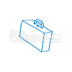 Сlipart Briefcase Suitcase Portfolio Bag Luggage vector icon cut out BillionPhotos