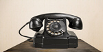 Сlipart antique black black phone dialling numbers phone   BillionPhotos