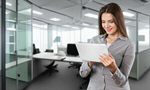 Сlipart office tablet portrait businesswoman programmer   BillionPhotos