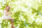 Сlipart Child on swing swing child girl tree   BillionPhotos