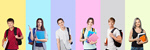 Сlipart collage young color happy study   BillionPhotos