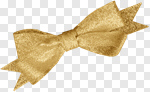 Сlipart Ribbon Gold Bow White Silk photo cut out BillionPhotos