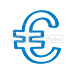Сlipart Euro sign Euro Money Currency Finance vector icon cut out BillionPhotos