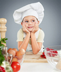 Сlipart kid chef fruit vegetarian table   BillionPhotos