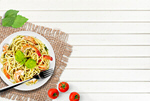 Сlipart pasta top plate white overhead   BillionPhotos