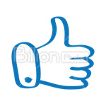 Сlipart Thumbs Up like like symbol thumbs social networking vector icon cut out BillionPhotos