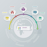 Сlipart infograph infographic vector graph globe vector  BillionPhotos