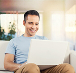 Сlipart laptop man using guy home   BillionPhotos