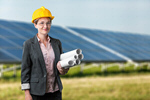 Сlipart electrician female energy solar photovoltaic   BillionPhotos