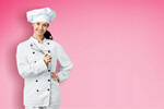 Сlipart chef woman catering posing background   BillionPhotos