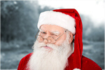 Сlipart Santa Claus Christmas Winking Real People Candid   BillionPhotos