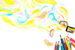Сlipart pencils coloring coloured color colored   BillionPhotos
