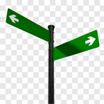 Сlipart Road Sign Sign Directional Sign Direction Street 3d cut out BillionPhotos