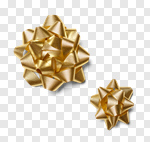 Сlipart holiday gift xmas top gold decoration photo cut out BillionPhotos