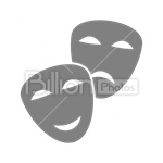 Сlipart Theater Mask Mask Art Traditional Culture Theatrical Performance vector icon cut out BillionPhotos